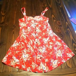 Banana republic floral print midi dress size medium and large.
